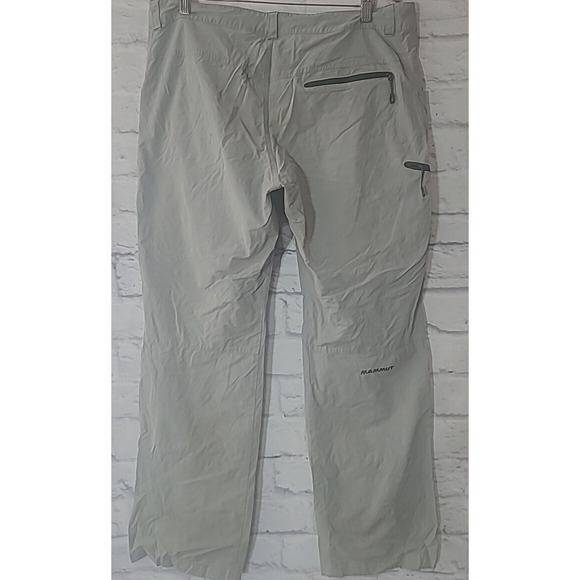 Mammut Outdoor Hiking Pants Men's Size 38 US Gray Pockets Wind Resistant - Picture 4 of 9